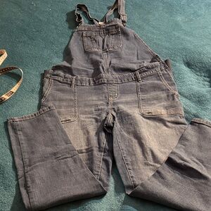 Planet Motherhood Dark Blue Denim Maternity Overalls